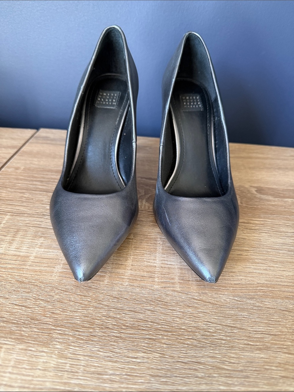 White House Market, Dark Silver Pointed-Toe Stiletto Pumps Comfortable!
